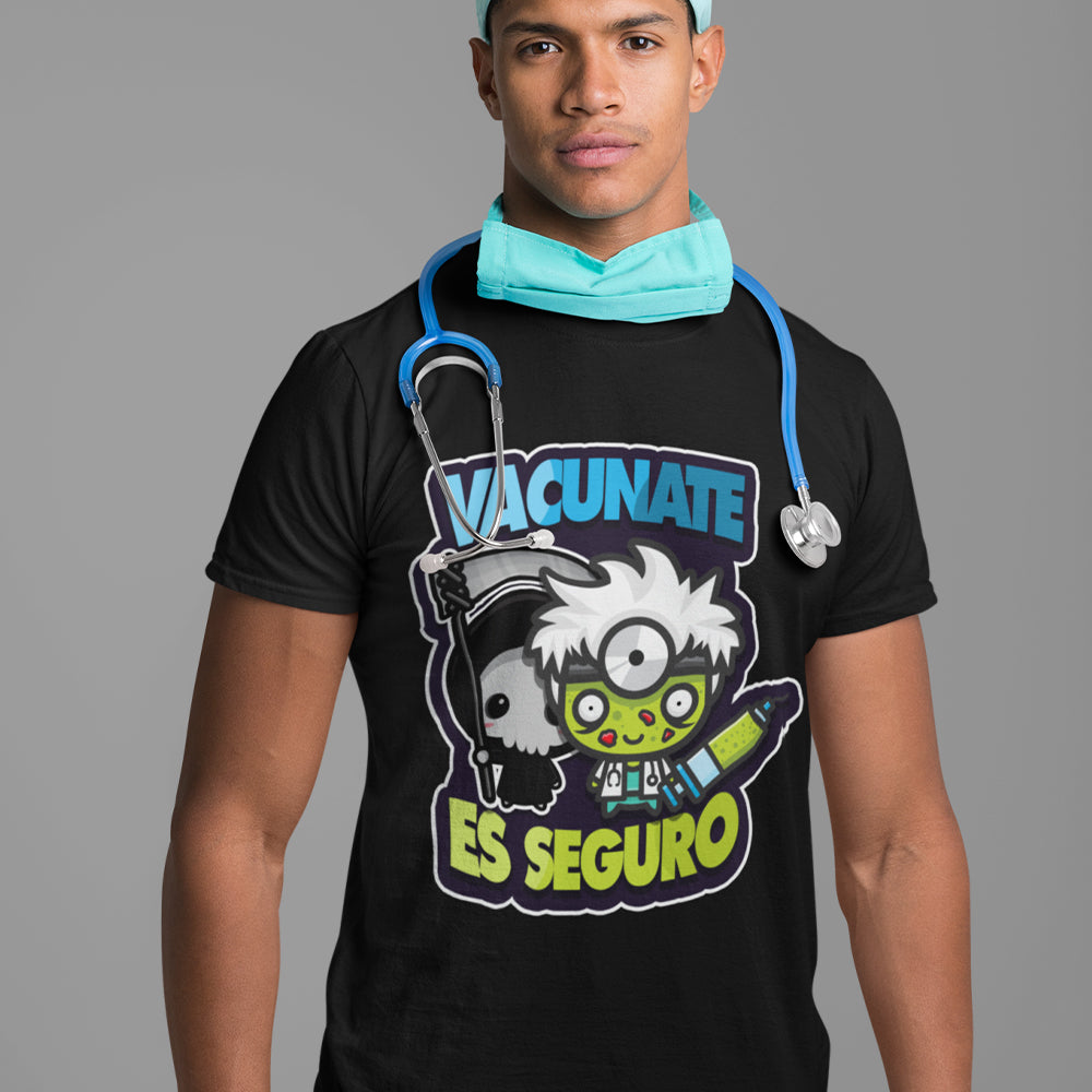 Vacunate Es Seguro pocaverguenza Camisetas