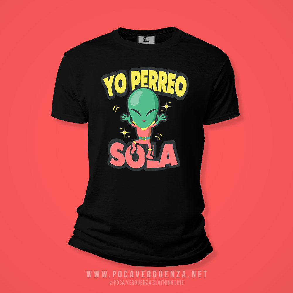Yo Perreo Sola pocaverguenzapr Camisetas (4579031154778)