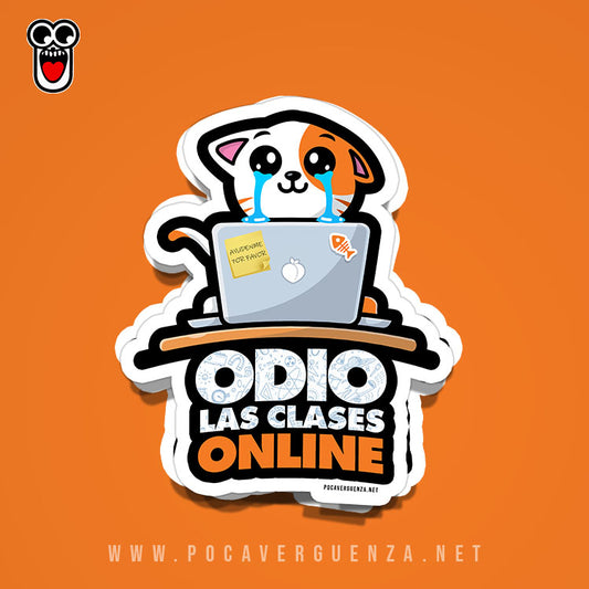 Sticker- Odio Las Clases Online
