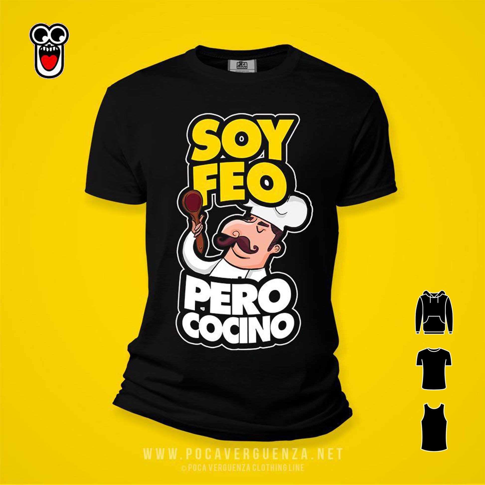 Soy Feo Pero Cocino pocaverguenza Camisetas (5691954462879)