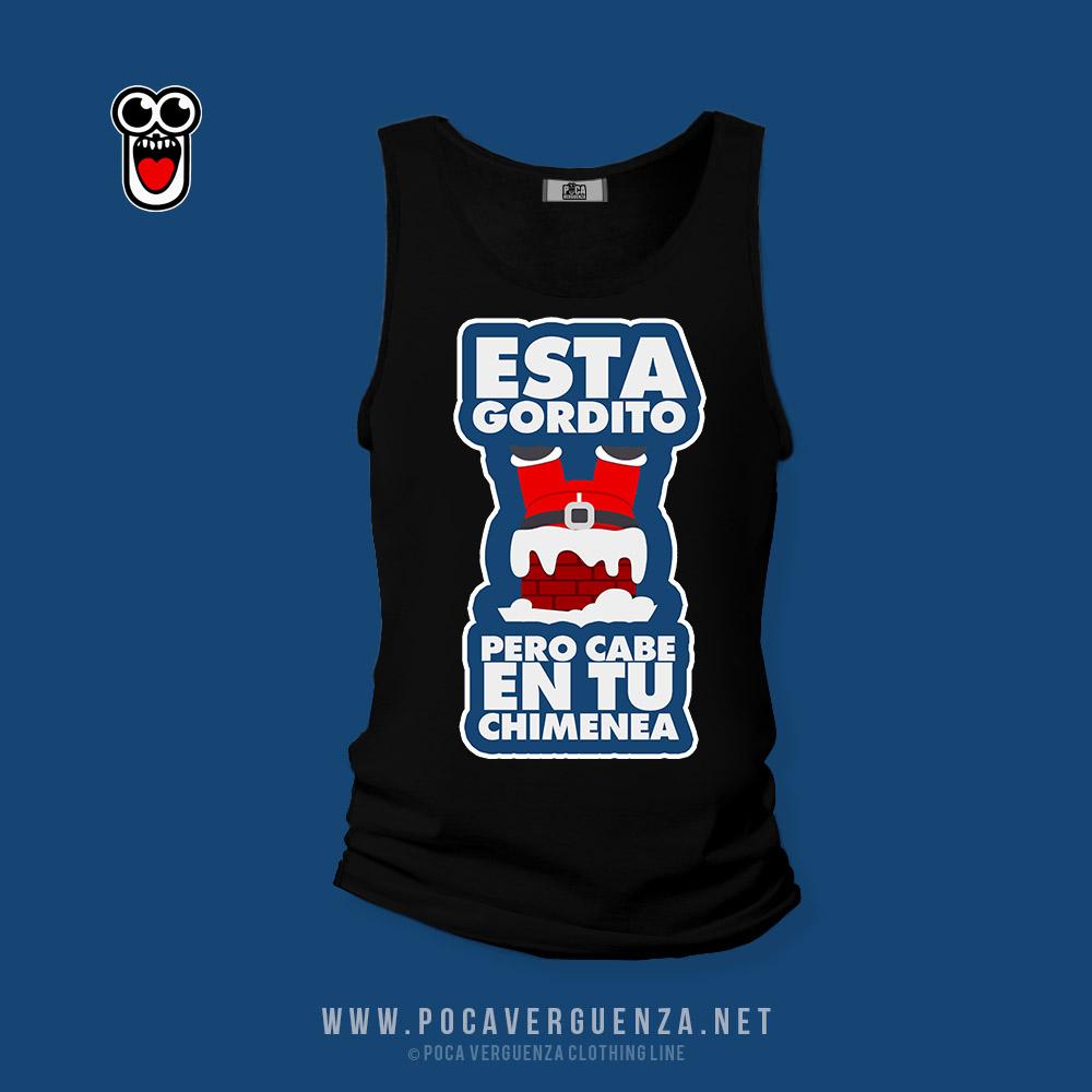 Esta Gordito Pero Cabe En Tu Chimenea pocaverguenza Camisetas (5692013772959)