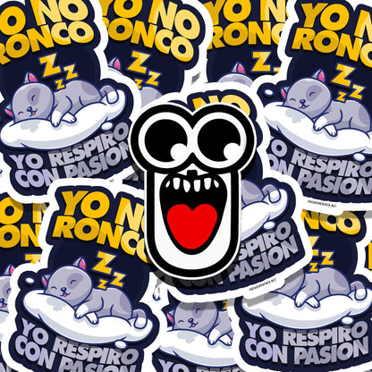 Sticker- Yo No Ronco Yo Respiro Con Pasion